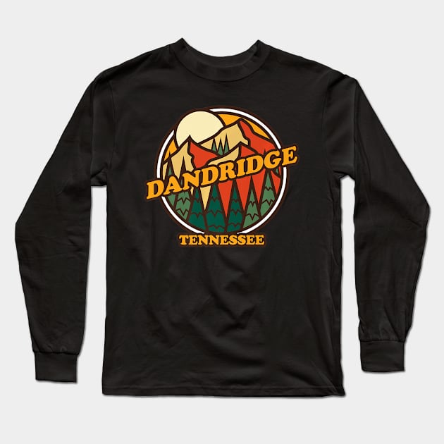 Vintage Dandridge, Tennessee Mountain Hiking Souvenir Print Premium Long Sleeve T-Shirt by crowominousnigerian 